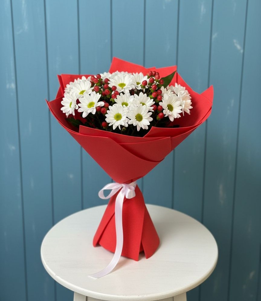 Букет цветов из: Хризантемы в Берёзовской