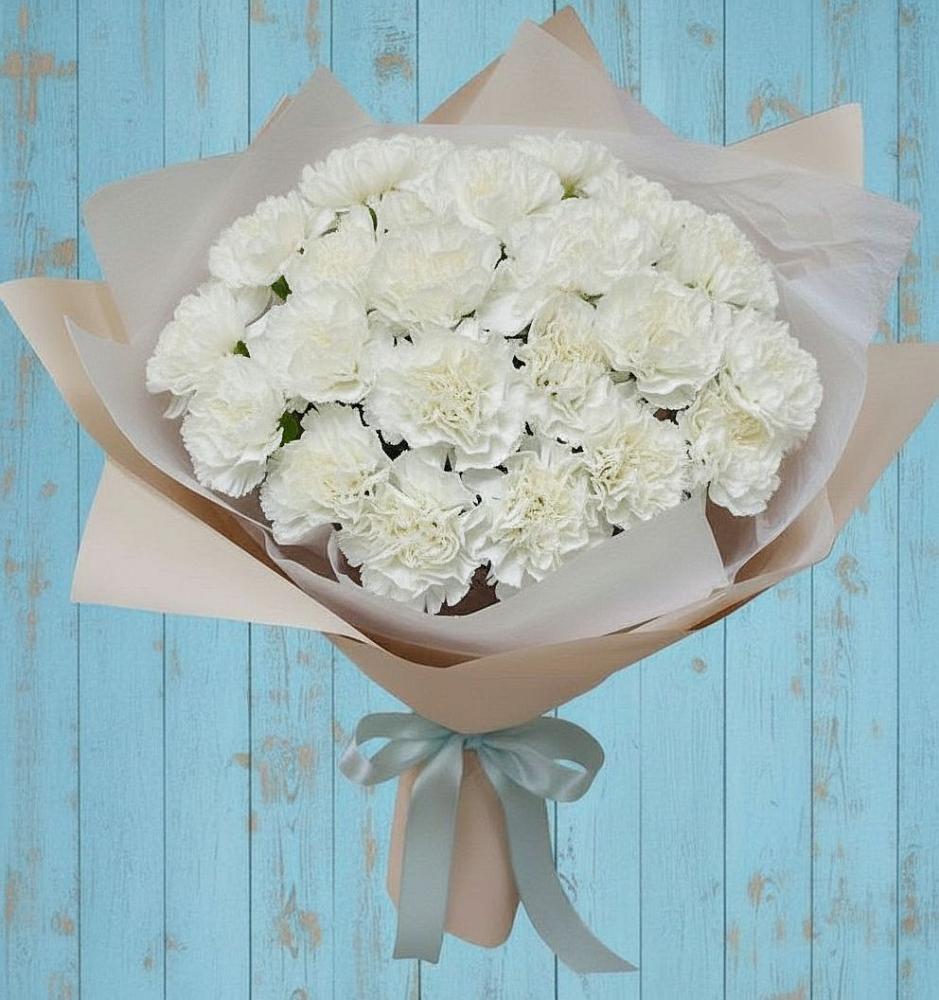 Букет цветов из: Гвоздики в Берёзовской