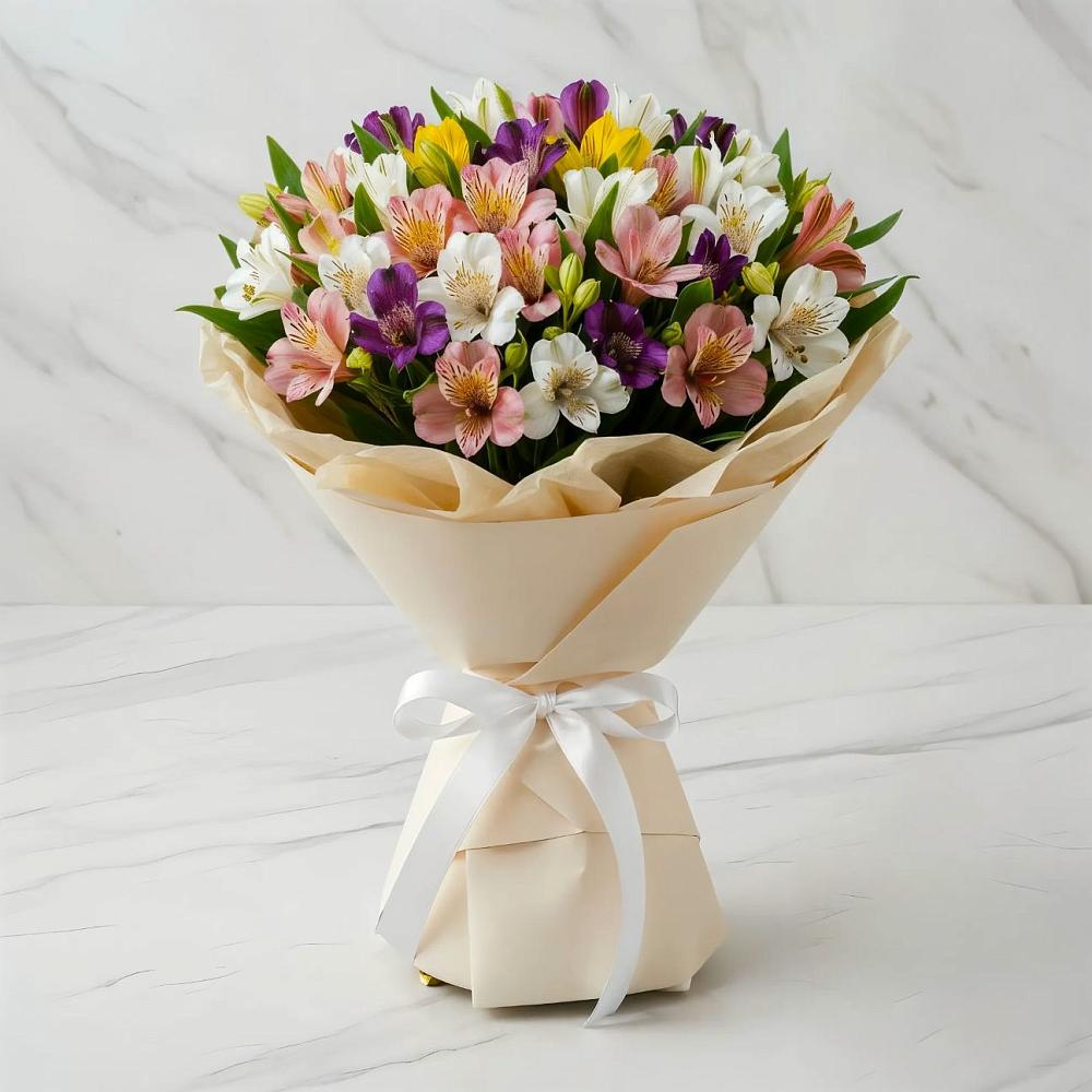 Букет цветов из: Альстромерии в Берёзовской