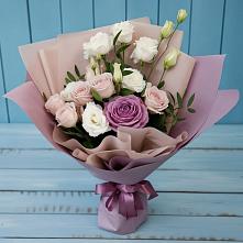 Букет цветов из:  Розы и Лизиантусы #REPLACE_PRED# Берёзовской