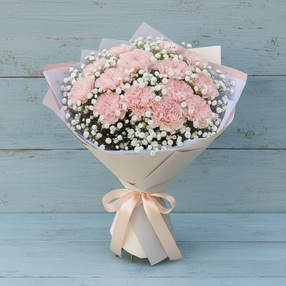 Букет цветов из: Гвоздики в Берёзовской