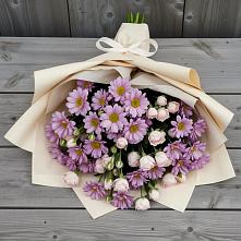 Букет цветов из:  Розы и Хризантемы в Берёзовской