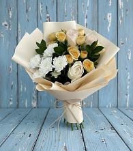 Букет цветов из:  Розы и Хризантемы в Берёзовской