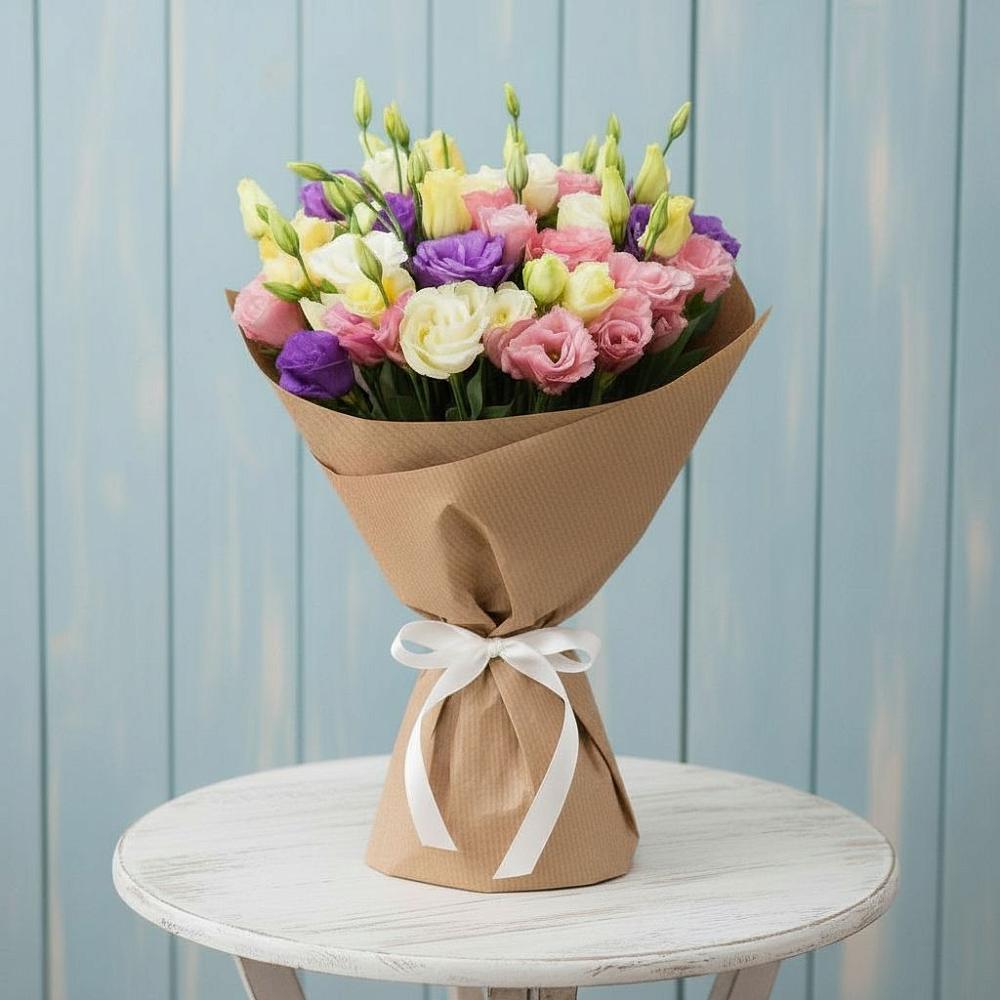 Букет цветов из: Лизиантусы в Берёзовской