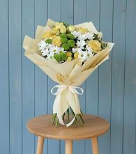 Букет цветов из:  Хризантемы и Розы #REPLACE_PRED# Берёзовской