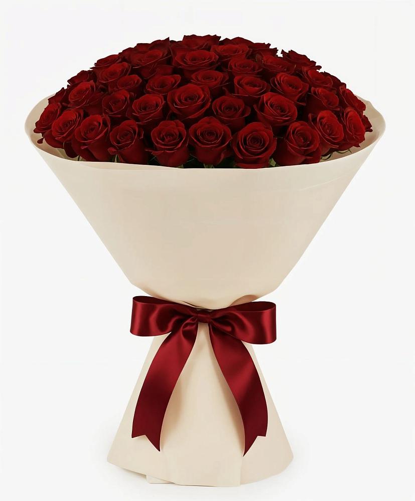 Букет 101 Бордовая роза Блэк Бакарра в Берёзовской