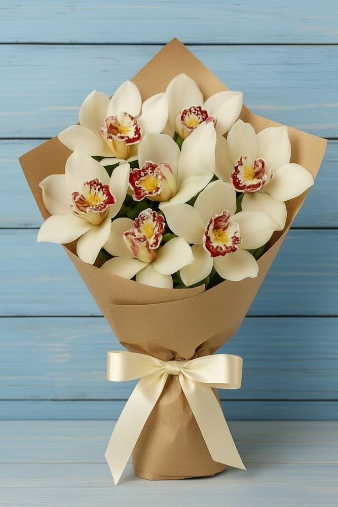 Букет цветов из: Орхидеи и Розы в Берёзовской