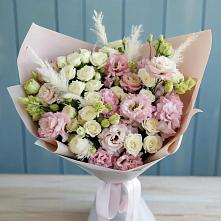 Букет цветов из:  Альстромерии и Розы #REPLACE_PRED# Берёзовской