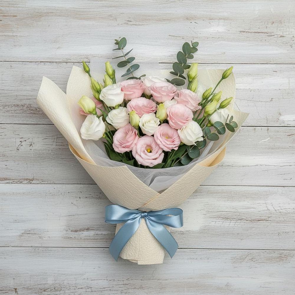 Букет цветов из: Лизиантусы в Берёзовской